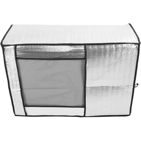 

Air Conditioner Covers for Outside Silver AC Unit Cover Aluminum Foil Dustproof Rainproof Sunshield Essential Home Improvement Accessory (75x26x57cm / 29.5x10.2x22.4in)