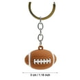 thumbnail image 4 of Football Pendant Keychain - Soft Rubber, Alloy, Cute Decor, Party Favors for Football Themed Gifts, 4 of 6