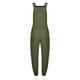 thumbnail image 4 of ICHUANYI Clearance Fashion Women Casual Cold Shoulder Jumpsuit Solid Button Suspender Jumpsuits Wide Pocket Leg Pant(Green, XXL) ICHUANYI WER2023080808222, 4 of 6