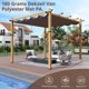 thumbnail image 5 of Pérgola de Aluminio Efecto Madera 10x10 Pies – Toldo Retráctil Resistente a la Intemperie – Ideal para Patio, Jardín o Terraza – Sombra Elegante y Protección Solar (Color Marrón, 1 Unidad), 5 of 11