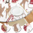 thumbnail image 4 of White Christmas Cookie Pattern Round Fitted Tablecloth with Elastic Edge,Dining Table Cover Waterproof,Outdoor Round Tablecloth for Camping,Dining,Indoor and Outdoor, 4 of 7