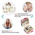 thumbnail image 4 of Flamingo Square Travel Jewelry Box Earring Necklace Bracelet Holder Organizer Stand Display Case Decorative Storage Box, 4 of 6