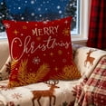 thumbnail image 2 of Xuniizn Christmas Pillow Covers 18x18 inch Xmas Decorations Soft Plush Faux Fur Wool Christmas Throw Pillow Cases Winter Holiday Decor for Sofa Living Room, 2 of 7