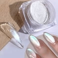thumbnail image 1 of caja de polvo de purpurina para uñas de concha de perla Aurora Nails hielo transparente brillo efecto iridiscente Nail Art pigmento cromo brillos Tan Jianjun unisex, 1 of 2