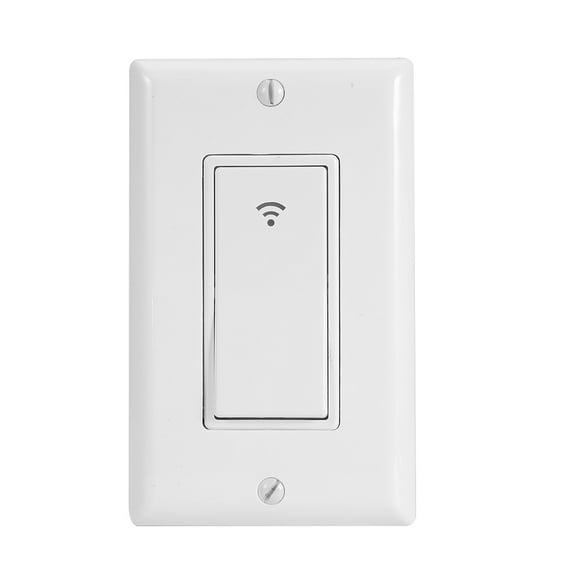 Herwey 1/2/3 Gang Smart WiFi Wall Light Switch Minuterie pour Alexa Google Home, Minuterie de Lumière WiFi, Commutateur Intelligent WiFi