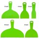 thumbnail image 2 of Espátulas recubiertas con espátula de plástico para masilla, pintura, parches, calcomanías, papel tapiz, hornear, verde (2/4/6/8/10 pulgadas), 2 of 5