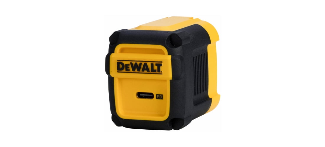 DEWALT 131 9872 DW2 Cell Phone Charger Black/Yellow