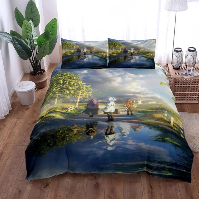 Ensemble de Housse de Couette Song at Creations End UK Double US Ensemble de Linge de Lit Draps