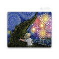 thumbnail image 1 of Small Mouse Pad Cartoon Van Gogh Illustration Pc Gamer Cabin, 1 of 7