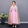 thumbnail image 1 of Cape Princesse à Sequins Colorés pour Filles - Costumes de Fête d'Anniversaire d'Halloween, 1 of 5