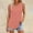 Pink, variant on Spring Tops for Women Tank Top for Women Women's Short Sleeved T Shirt Print Vest 2025 Loose Casual V Neck Shirt Flowing Sleeveless Summer Top Sleeveless Top Vest for Women Green L