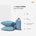 thumbnail image 3 of Sabanas Lisas Matrimonial Onstore 3500 Hilos Azul Indigo, 3 of 9