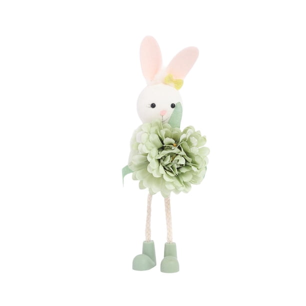 Decoración colgante de conejito de Pascua, lindo muñeco de conejo, artículo para fiesta, ligero, para Pascua Verde