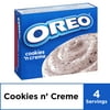 (4 pack) (4 Pack) Jell-O Instant Oreo Cookies 'n Cream Pudding & Pie Filling, 4.2 oz Box