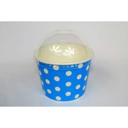 16 oz Frozen Yogurt Ice Cream Cups Polka Dot Blue from Frozen (Best Ice Cream In Upstate Ny)