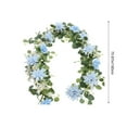 thumbnail image 4 of JASKFLY Wedding Arch Decor - Artificial Eucalyptus Leaf Vines, Plastic Greenery Garlands for Outdoor Ceremony & Reception Decorations (Light Blue), 4 of 9