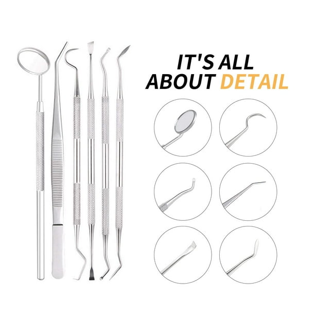 Limpiador Oidos Perros Herramientas Dentales Paquete De 3 Herramientas De Limpieza Dental Raspador Dental De Acero Inoxidable Juego De Higiene Para Dentistas Uso Personal Pasta De Dientes Perro