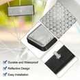 thumbnail image 3 of Reflectores Traseros Rectangulares, 4 Pcs Reflector de Advertencia Plástico Universal con Montaje de Tornillo M5 para Automóvil Motocicleta, 3 of 7
