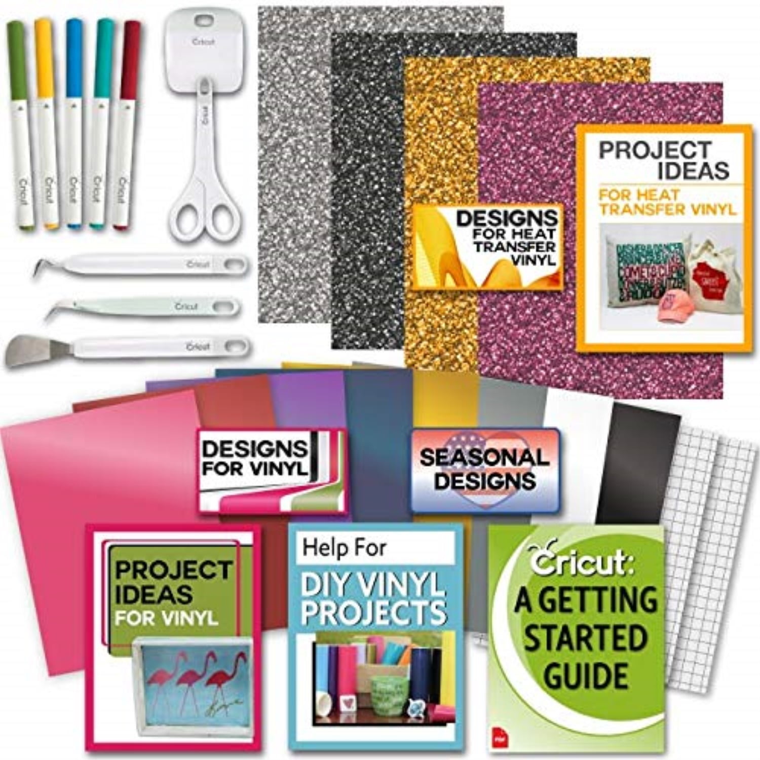 cricut tools bundle beginner cricut guide vinyl pack basic tools and