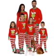 thumbnail image 3 of Christmas Pajamas for Family Matching Pjs Xmas Set Long Sleeve Shirts Striped Pants for Christmas Sleepwear, 3 of 4