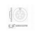thumbnail image 6 of UltraHC Coated High Carbon Brake Rotor, Front UR000906, Nissan Altima 2006-2002, 6 of 6
