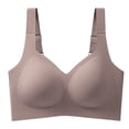 thumbnail image 4 of felwors Bras for Women Push Up Bra Womens No Underwire Women's Wireless Seamless Sports Bras with Support Lift (Coffee, XL), 4 of 5