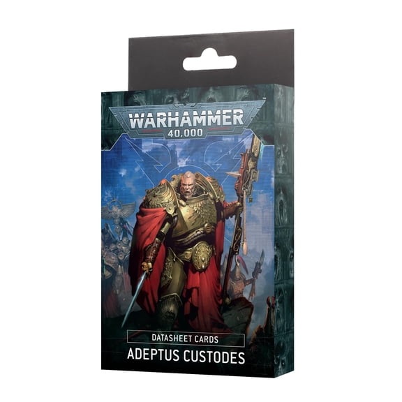 Games Workshop - Warhammer 40K- Adeptus Custodes - Datasheet Cards