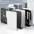 thumbnail image 1 of Soporte para libros de metal, soporte grande tipo L para libros para estudiantes, estante simple para escritorio, estante divisor de libros, 1 of 3
