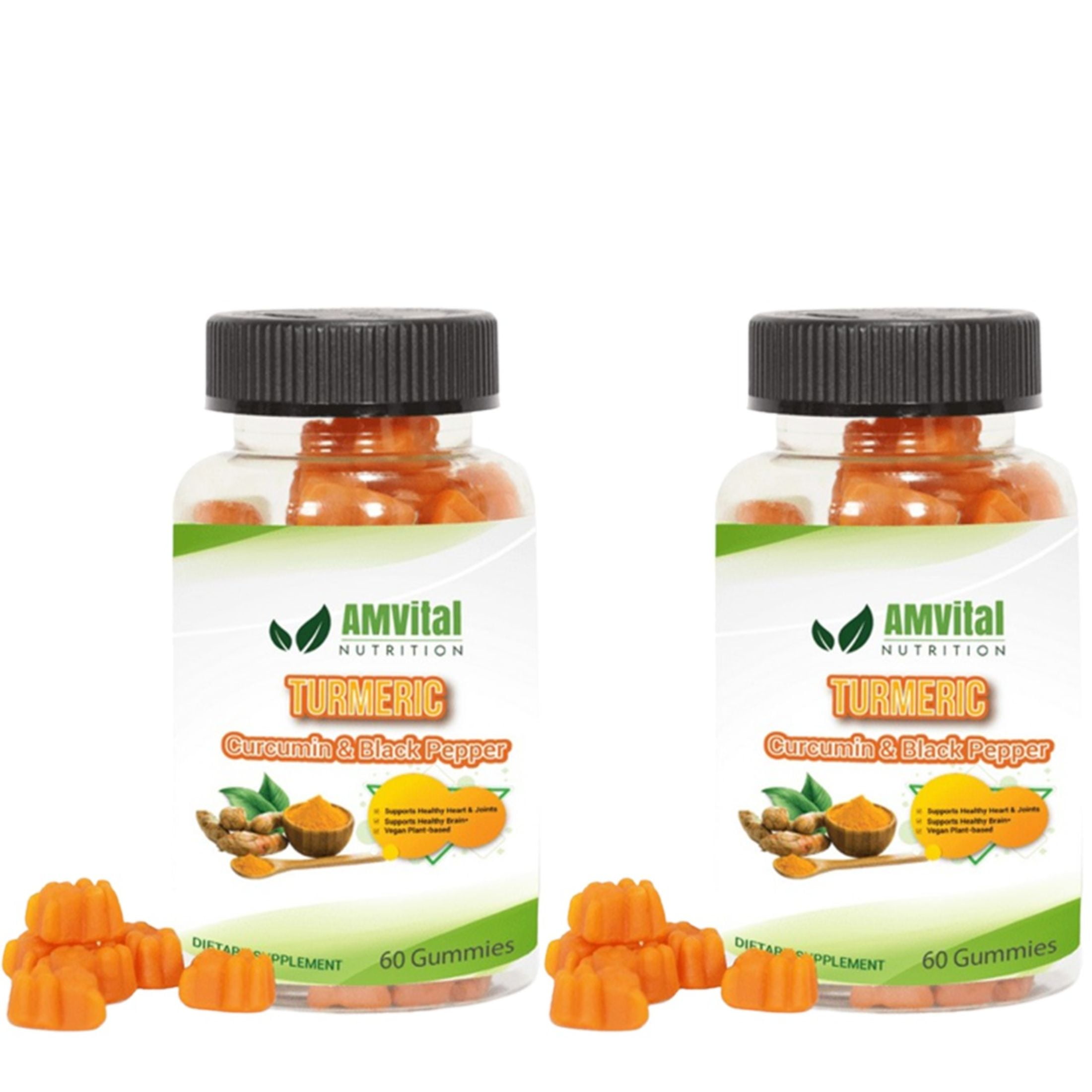 Turmeric Curcumin with Black Pepper Gummies 120 counts, 2pack