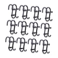 thumbnail image 2 of 12 ganchos para toallas para colgar sobre la puerta, soporte multiusos para toallas ducha, ganchos para para puertas vidrio sin . Negro, 2 of 8