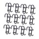 thumbnail image 2 of 12 ganchos para toallas para colgar sobre la puerta, soporte multiusos para toallas ducha, ganchos para para puertas vidrio sin . Negro, 2 of 8