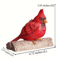 thumbnail image 5 of Resin Cardinal bird decor Hanging on a Tree Statue Garden Peeker Figurine Yard Art Outdoor Decoration Sculpture, 5 of 5