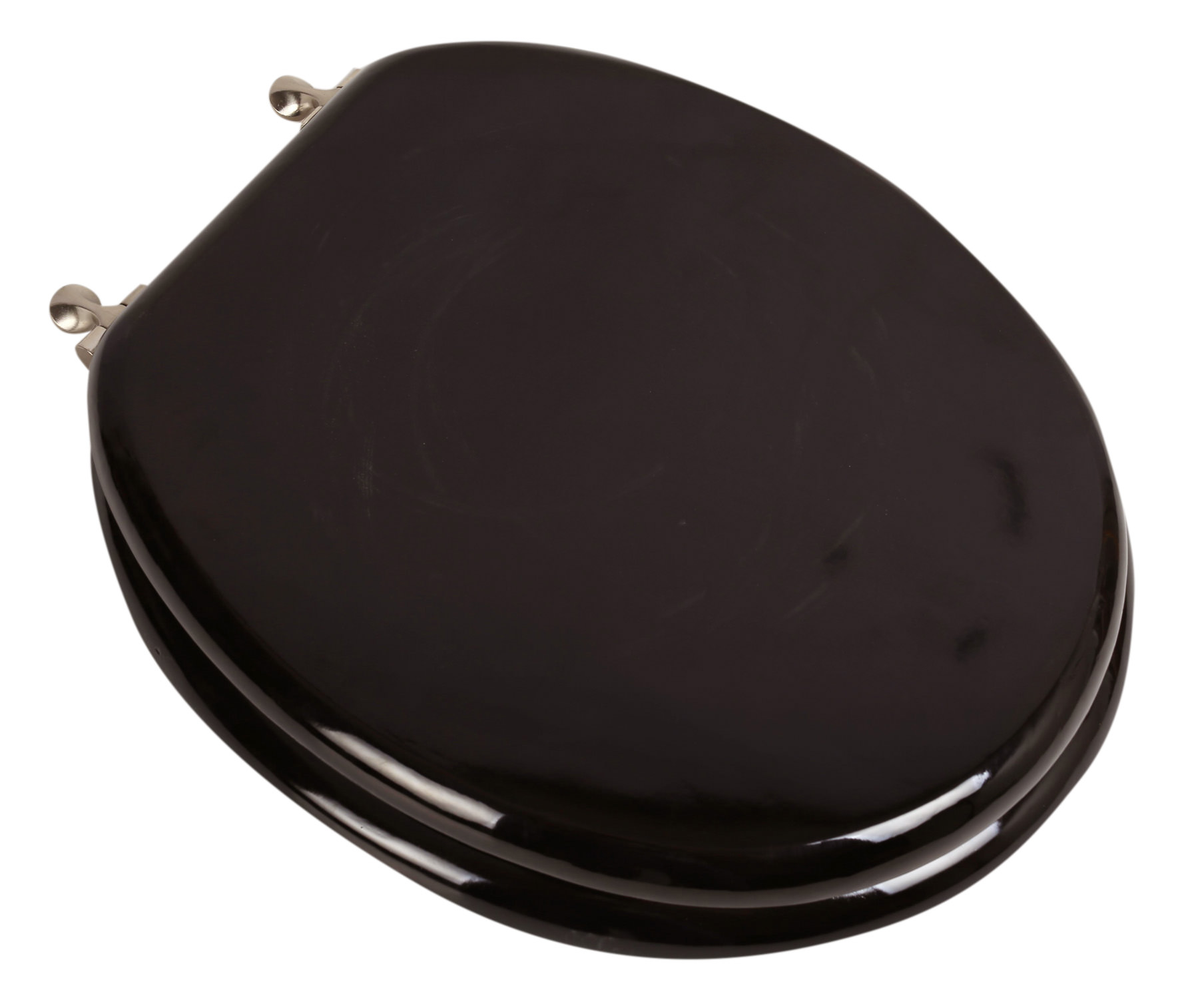 BathDecor Dark Brown Oak Finish Designer Solid Elongated Oak Wood