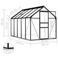 thumbnail image 4 of vidaXL Greenhouse with Base Frame Anthracite Aluminium 5.89 m², 4 of 4