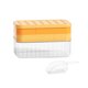 thumbnail image 1 of Kearding Bandeja de molde de hielo con tapa de calidad alimentaria para moldes creativos YID Life para paletas de helado moldes de silicona Mostrada naranja, 1 of 6