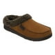 dearfoams microsuede berber lined clog