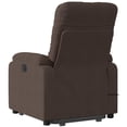 thumbnail image 3 of vidaXL Stand up Massage Recliner Chair Brown Microfiber Fabric, 3 of 12