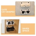 thumbnail image 2 of Organizador de gafas de pared de 2 piezas, soporte de almacenamiento con diseño de gato., 2 of 5
