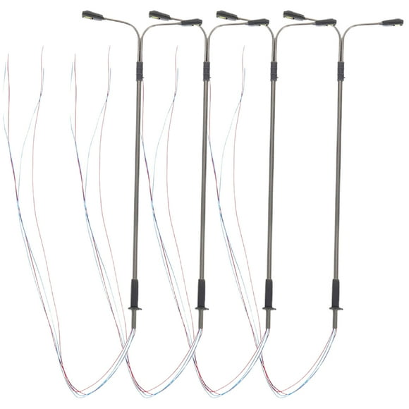Mini Lamp Post Plastic for Model Enthusiasts and Crafters 4Pcs