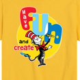 thumbnail image 3 of Dr. Seuss - Have Fun And Create - Toddler And Youth Short Sleeve Graphic T-Shirt, 3 of 6