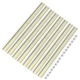 thumbnail image 1 of Unique Bargains DIN Rail Slotted Iron Mounting Guide 20 Inch x 1.4 Inch x 0.3 Inch Iridescent 8 Pcs, 1 of 4