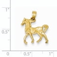 thumbnail image 4 of 14k Yellow Gold Solid Polished 3-D Horse Charm Pendant, 4 of 5