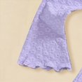 thumbnail image 5 of TOWED22 Baby Toddler Girl Cute Outfits Long Sleeve Crewneck Top and Pants 2 Piece Clothes Set Fall Winter Soft(Purple,4-5 Y), 5 of 6