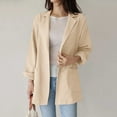 thumbnail image 2 of Vedolay Coat for Women Womens Blazer for Work 2023 Business Casual Slim Fit Elegant Jackets,Khaki XXL, 2 of 5