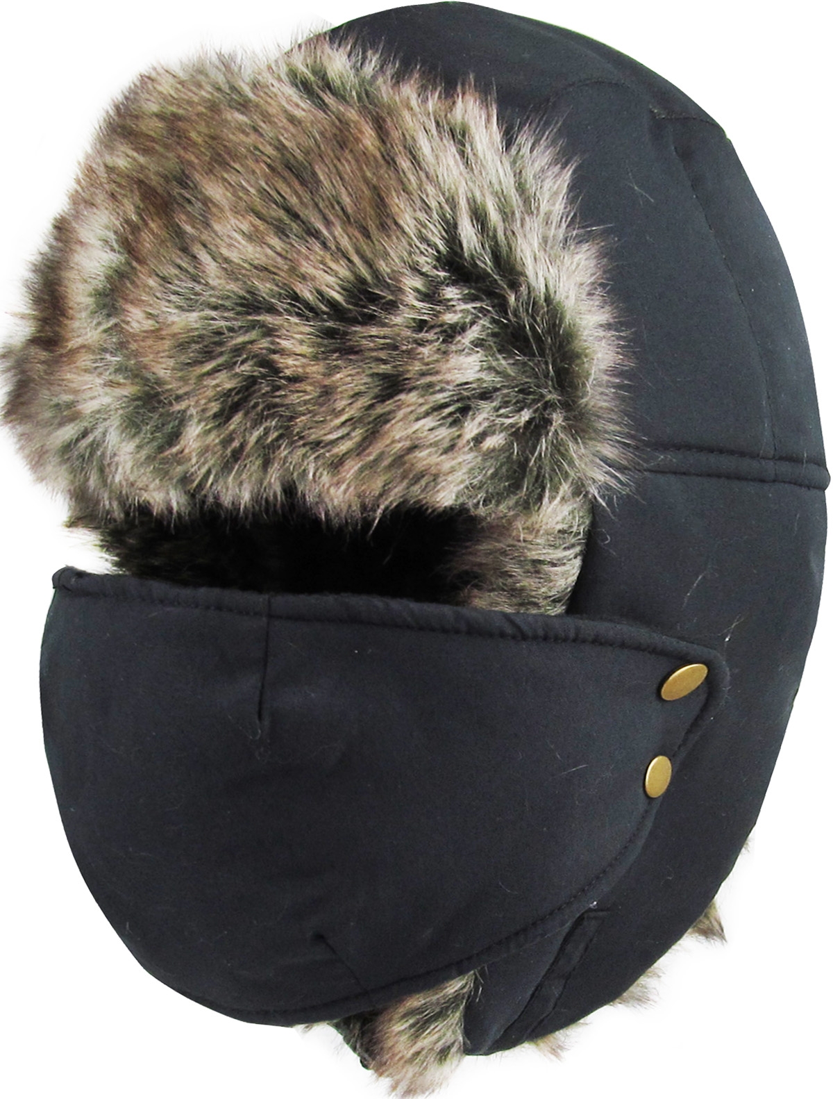 Kbethos Solid Face Mask Aviator Trapper Hat Winter Cap Ski Warm Fur Cap