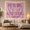 Pray Big, variant on Mama Runs On Faith Typography on a Soft Pink Background, Nostalgic Farmhouse Style for Mom Lovers, Inspirational Wall Decor, Mother's Day Gift, Tapestry Wall Hanging for Bedroom and Dorm