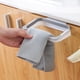 thumbnail image 5 of Papelera de cocina montada en la pared con tapa | Cubo de basura de plástico que ahorra espacio para el hogar, el baño, la cocina, el dormitorio | Control de olores | Blanco | Compacto, 5 of 6
