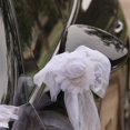 thumbnail image 3 of Cinta de seda con capullo de perla para decoración de fiestas de bodas, coche nupcial, decoración de coche de boda, 2 piezas/juego, 2 unidades, cinta con borde de encaje de perla, apliques, 3 of 7
