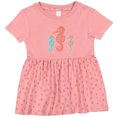 thumbnail image 3 of Inktastic Seahorse Ocean Sea Creatures Girls Baby Dress, 3 of 5