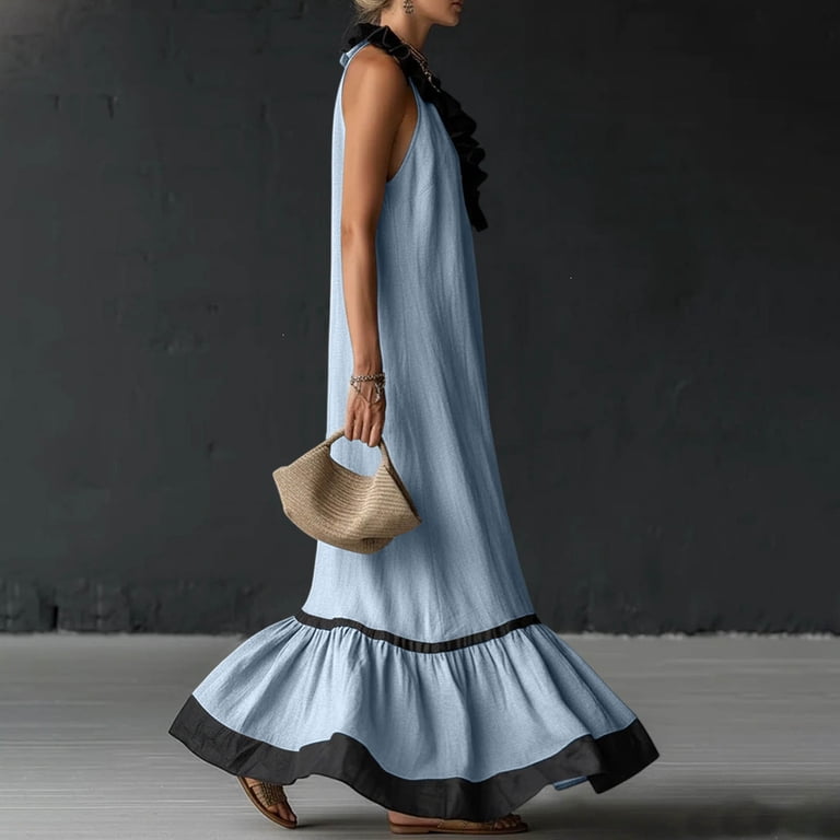 high grade ruffle maxi dress Catalina Tiered Ruffle Maxi Dress White